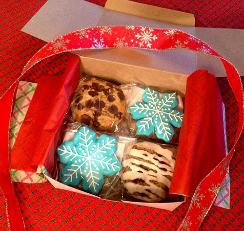 Inside a Christmas box